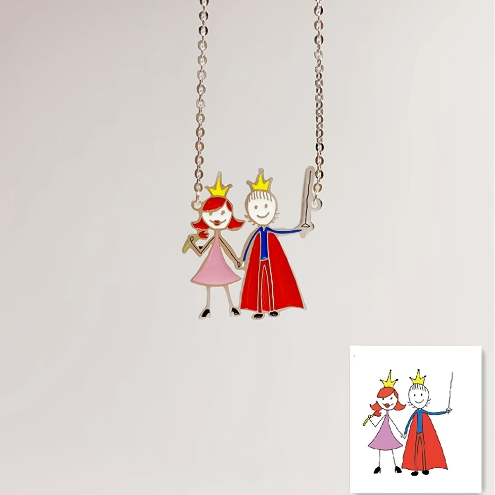 Name Necklace Custom - Op maat gemaakte emaille hanger ketting