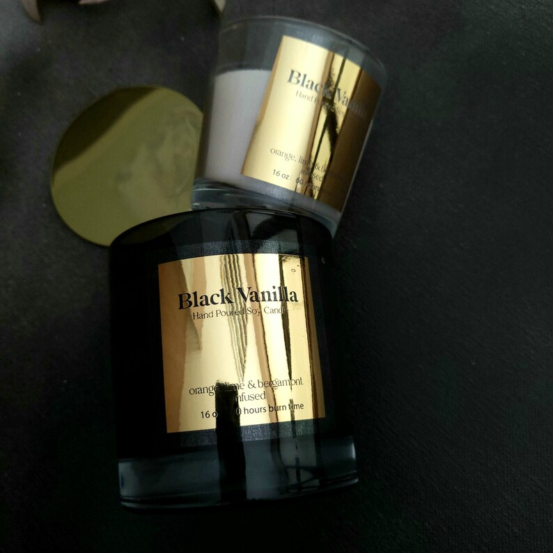 Custom Glanzend Goud Zilver St - Personalised Candle Label recensie en prijs
