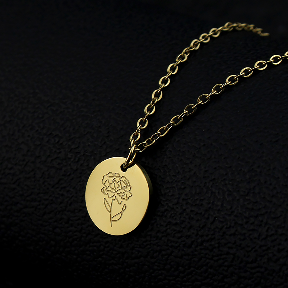 Titanium Staal December Bloem  - Birth Flower Necklace recensie en prijs